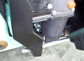 Insert a pin through the vertical casting holes to form the bottom of the cradle